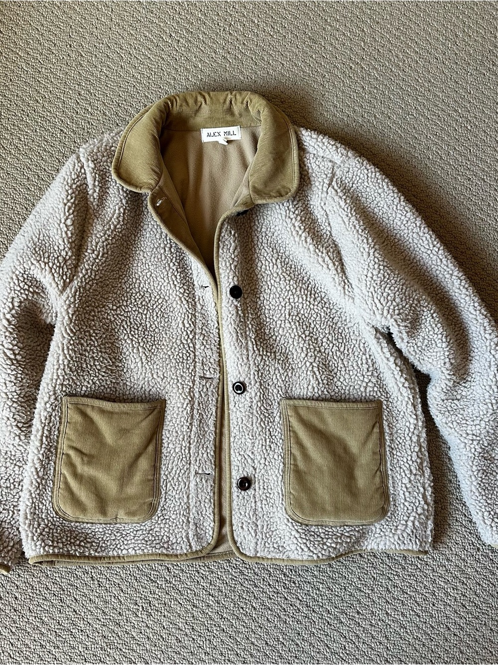 Alex Mill Sherpa Fleece Work Jacket L